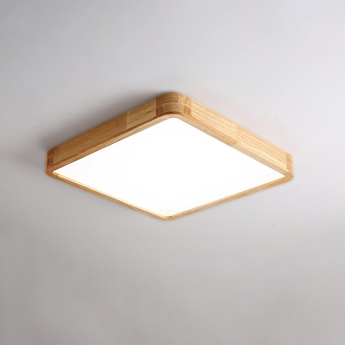 Taklampa i Trä och Akryl | Rund, Fyrkantig eller Rektangulär | Varmvit, Kallvit eller Dimbar LED | 30–80 cm