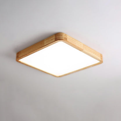 Taklampa i Trä och Akryl | Rund, Fyrkantig eller Rektangulär | Varmvit, Kallvit eller Dimbar LED | 30–80 cm