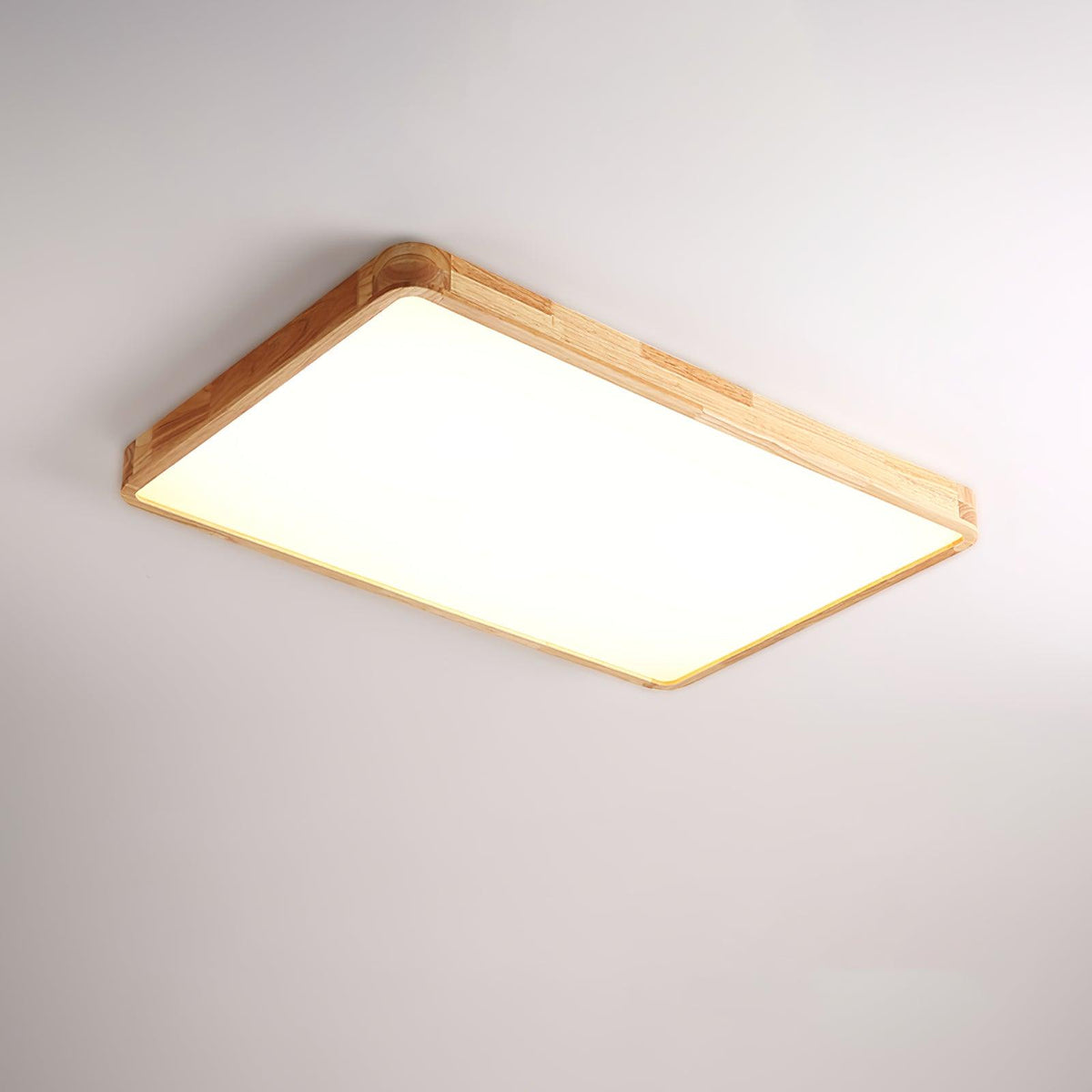 Taklampa i Trä och Akryl | Rund, Fyrkantig eller Rektangulär | Varmvit, Kallvit eller Dimbar LED | 30–80 cm