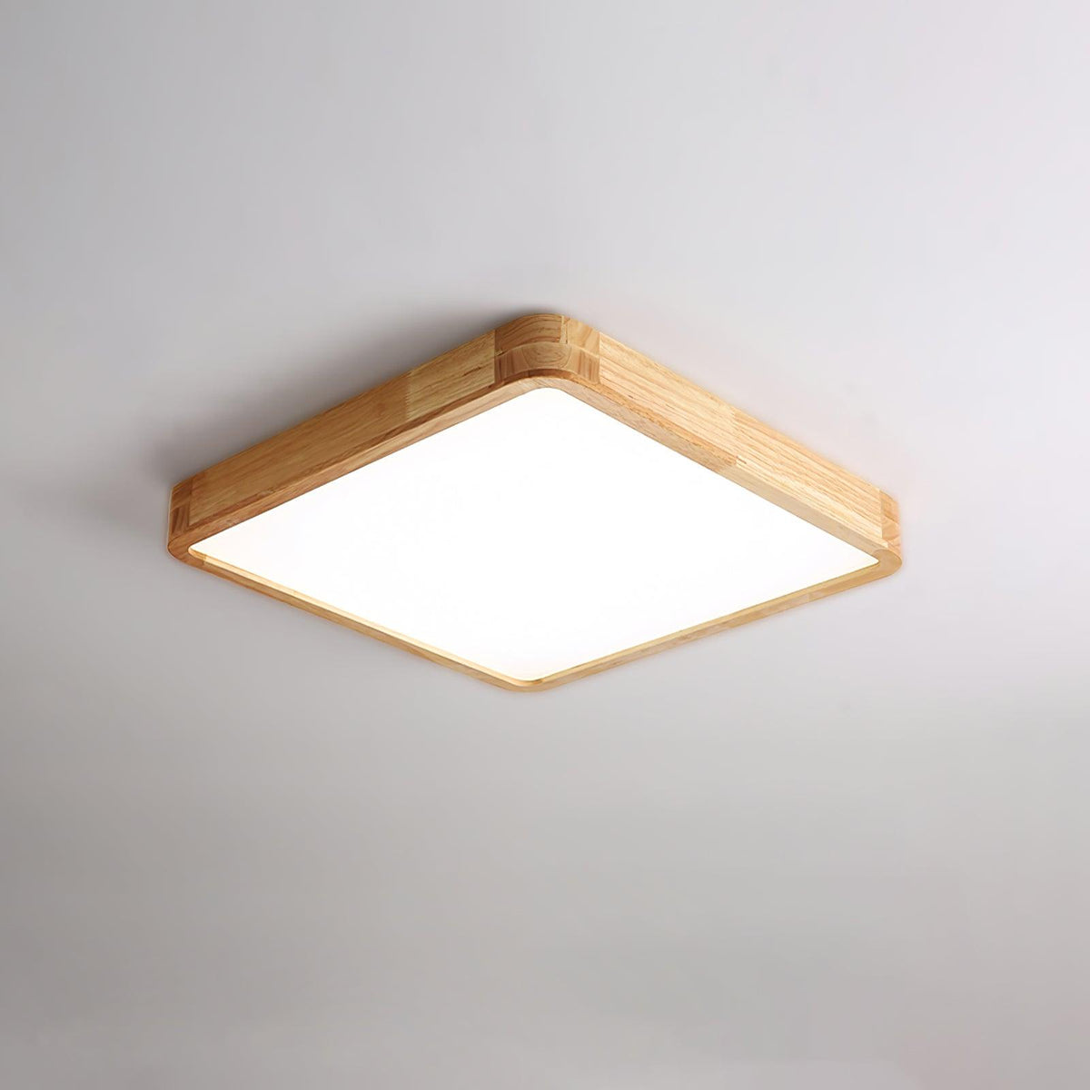 Taklampa i Trä och Akryl | Rund, Fyrkantig eller Rektangulär | Varmvit, Kallvit eller Dimbar LED | 30–80 cm