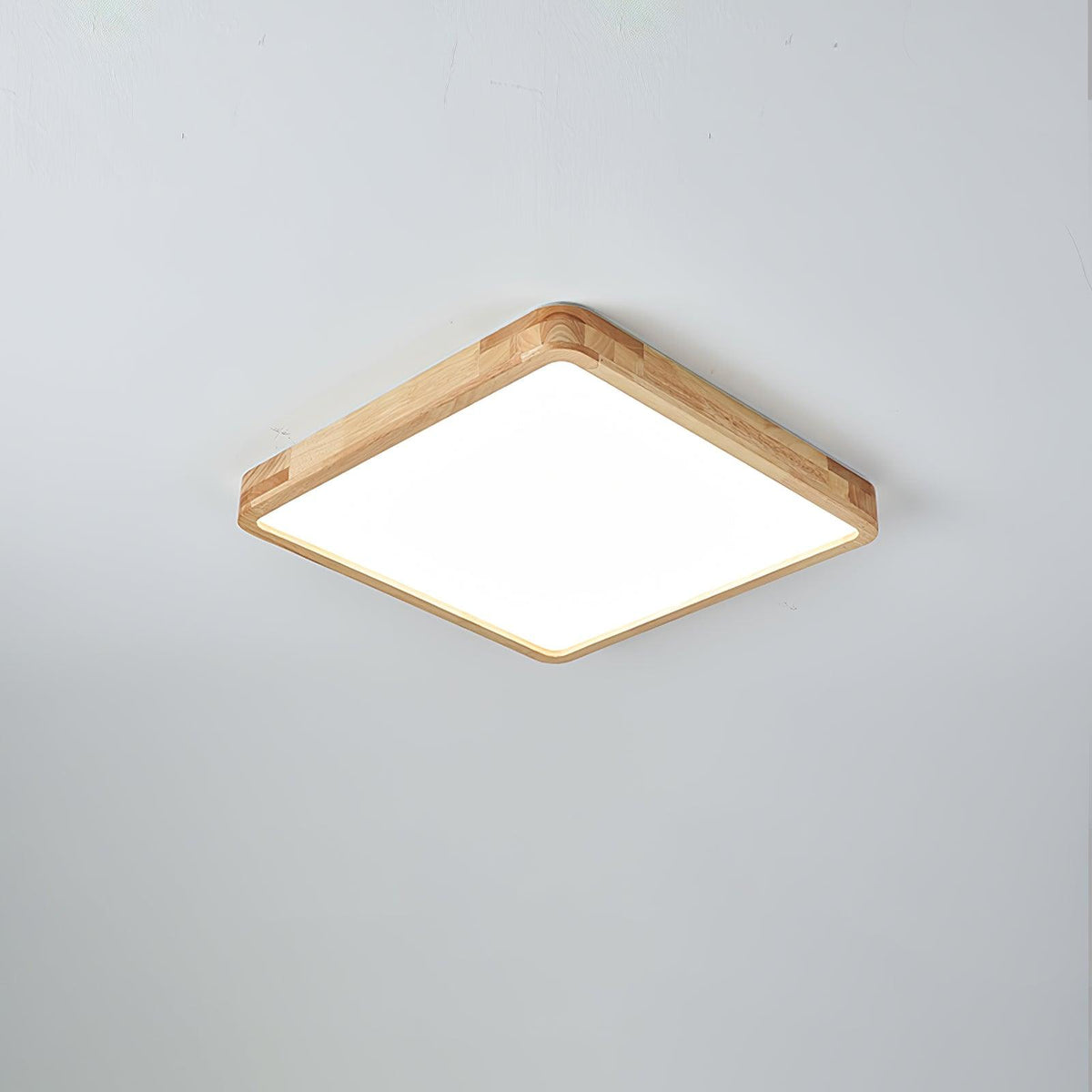 Taklampa i Trä och Akryl | Rund, Fyrkantig eller Rektangulär | Varmvit, Kallvit eller Dimbar LED | 30–80 cm