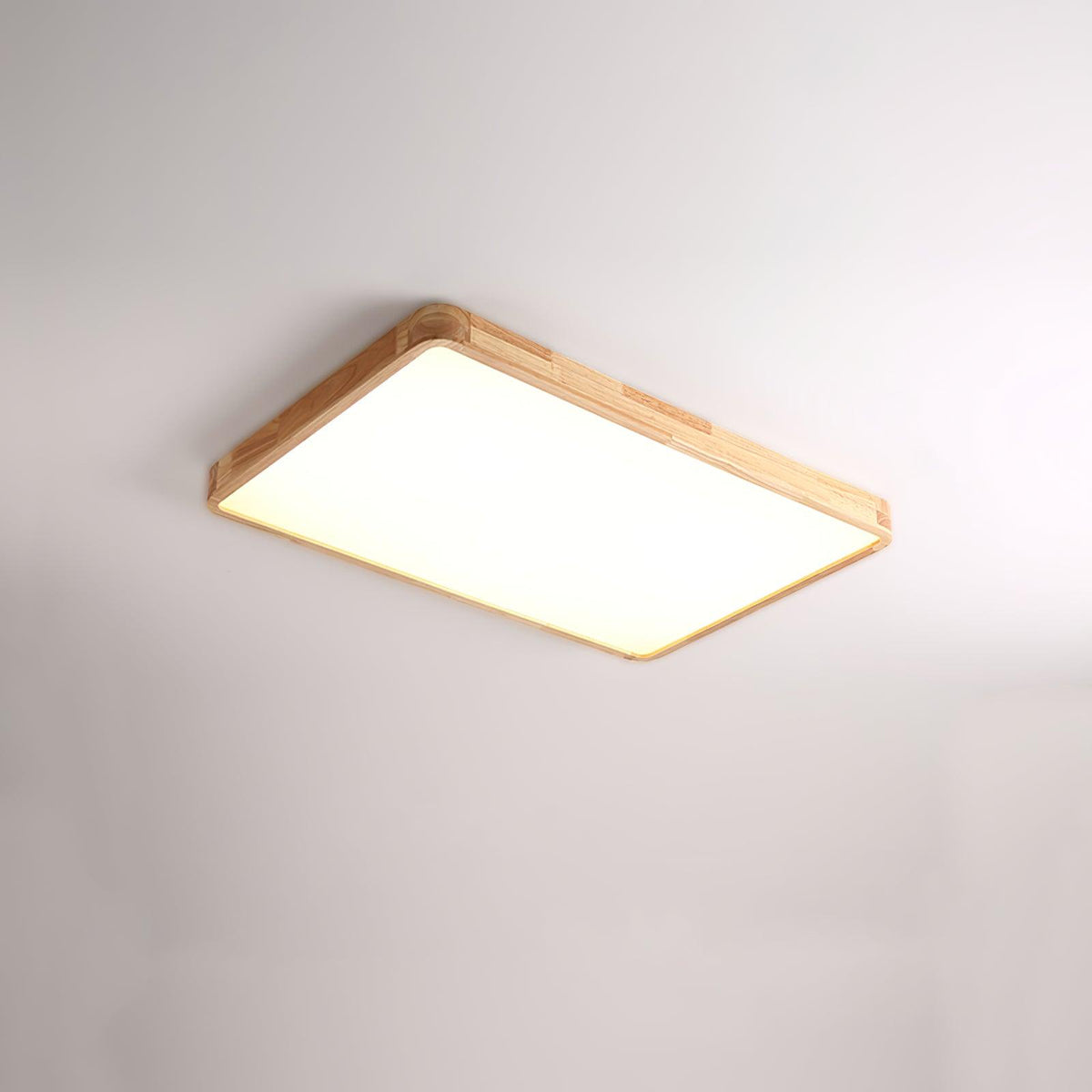 Taklampa i Trä och Akryl | Rund, Fyrkantig eller Rektangulär | Varmvit, Kallvit eller Dimbar LED | 30–80 cm