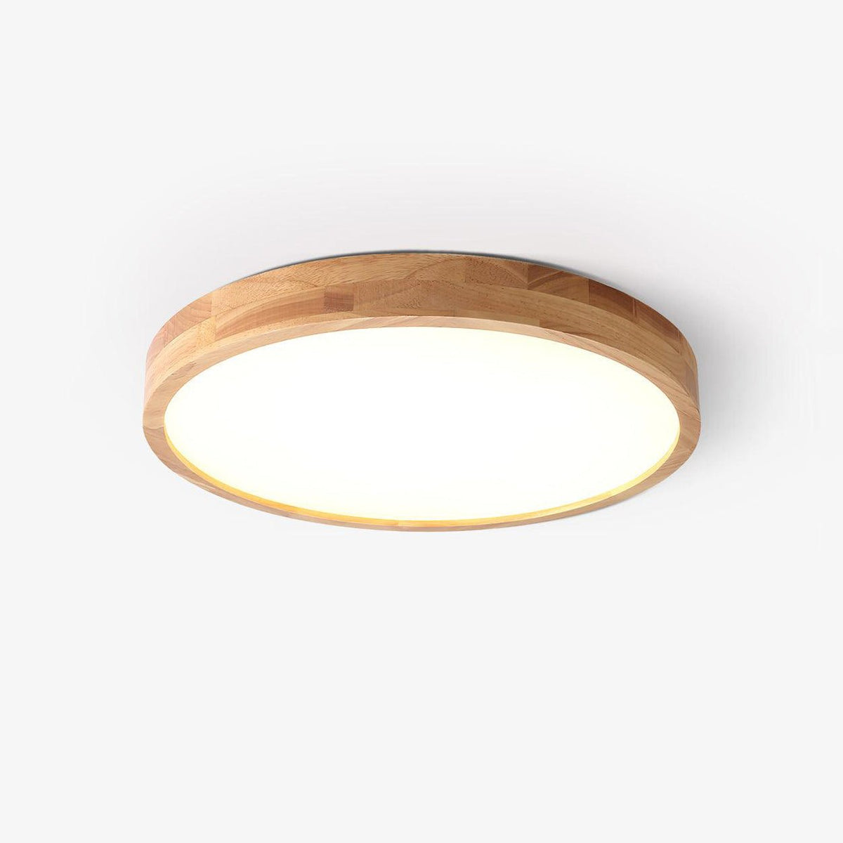 Taklampa i Trä och Akryl | Rund, Fyrkantig eller Rektangulär | Varmvit, Kallvit eller Dimbar LED | 30–80 cm