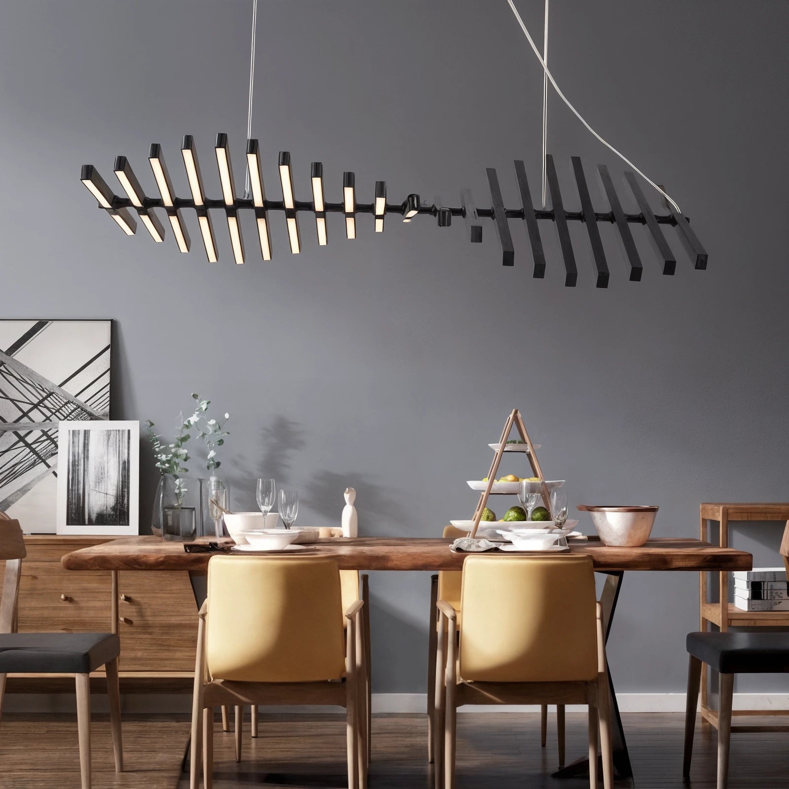 Zylara | Elegant Justerbar Ljuskrona För Kök och Inomhusbruk 2