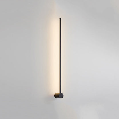 Vägglampa LED Linjär för Inomhus | Svart Metall | Varmvitt Ljus | 60 eller 90 cm