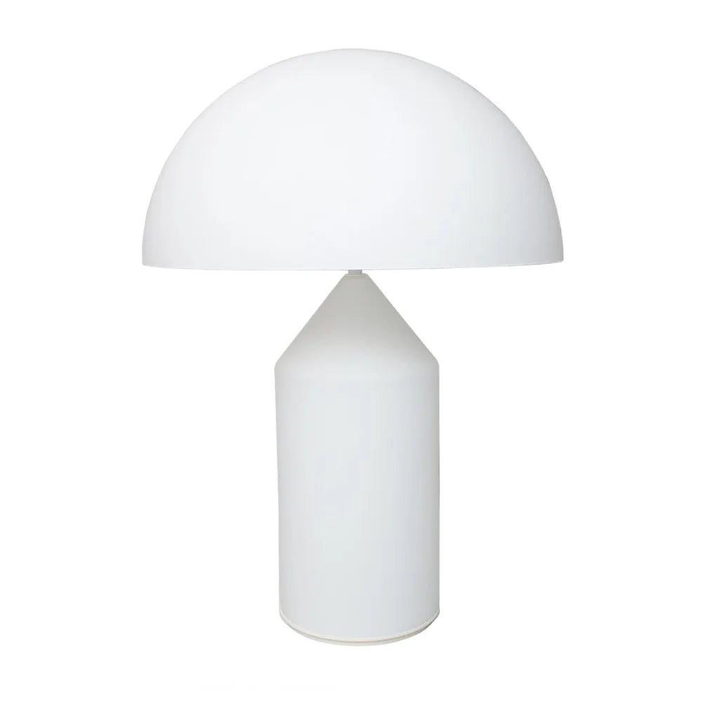 Pilz-Tischlampe aus Metall & Glas | Dimmbar mit E14 & G9 | Gold, Grün & Opalglas | Schlafzimmer & Wohnzimmer