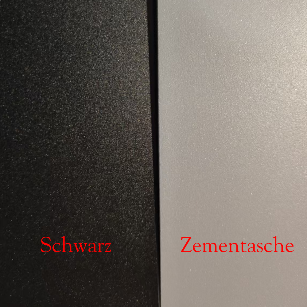 Außenwandleuchte LED Linear | Metall und Acryl in Schwarz oder Zementgrau | IP65 | 30–200 cm mit oder ohne Sensor