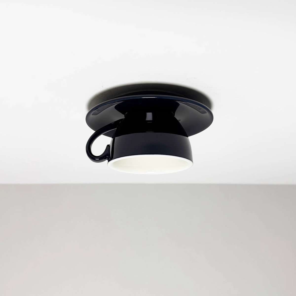 Deckenleuchte Keramik | Kaffeetassenform in 12 Farben | Aufbauleuchte mit LED | Wohnzimmer und Schlafzimmer