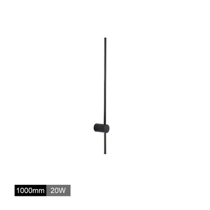 Wandleuchte LED Linear aus Schwarzem Metall und Acryl | 55–120 cm | Warmweiß oder Kaltweiß | Für Schlafzimmer und Arbeitszimmer