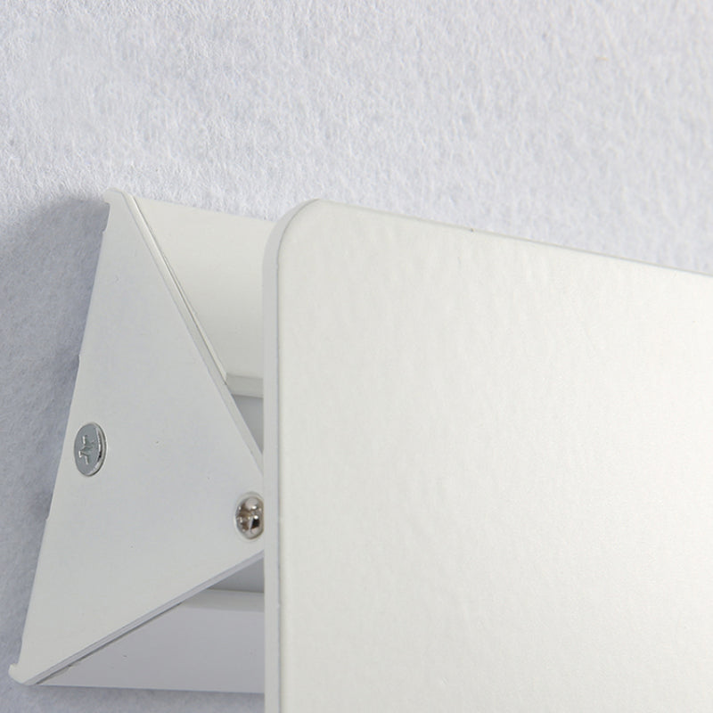 Wandleuchte LED für Innen | Rechteckig aus Weißem Metall | Warmweiß oder Weißes Licht | 16–46 cm