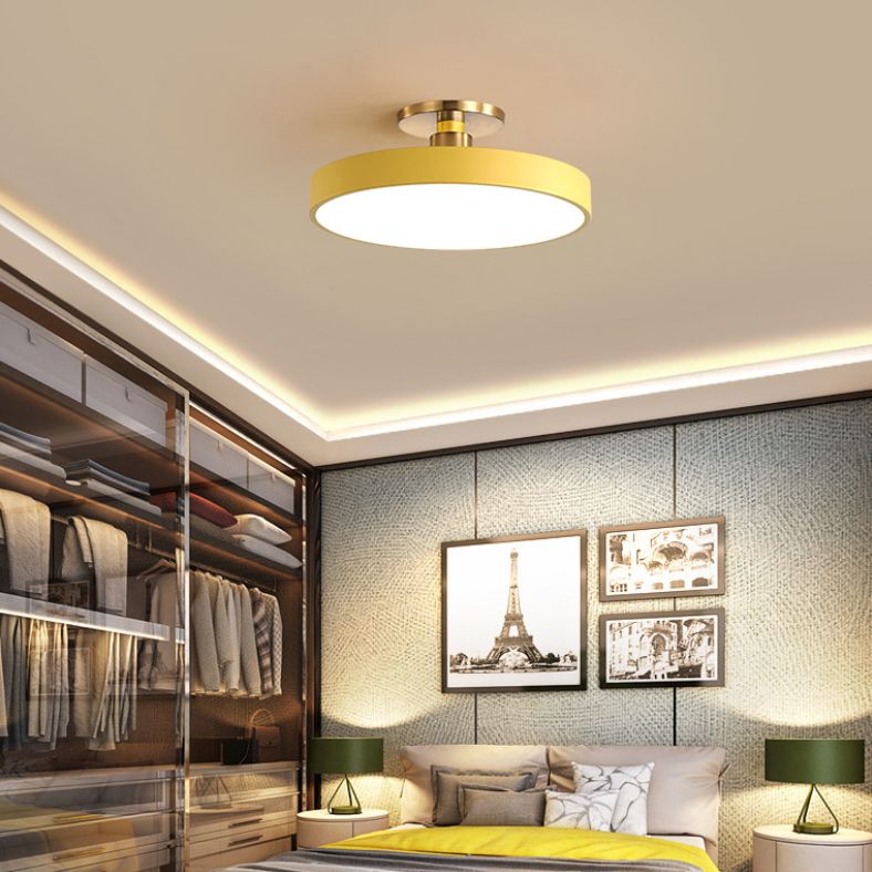 Taklampa LED Rund Plafond i Metall | 6 Färger | Ø 30–49,8 cm | Dimbar eller 3 Ljusfärger