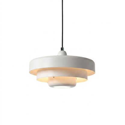 Pendellampa Skivdesign i Metall | Dekorativ Skärm i Macaron-Färger | E27 3000K Varmt Ljus | Vardagsrum