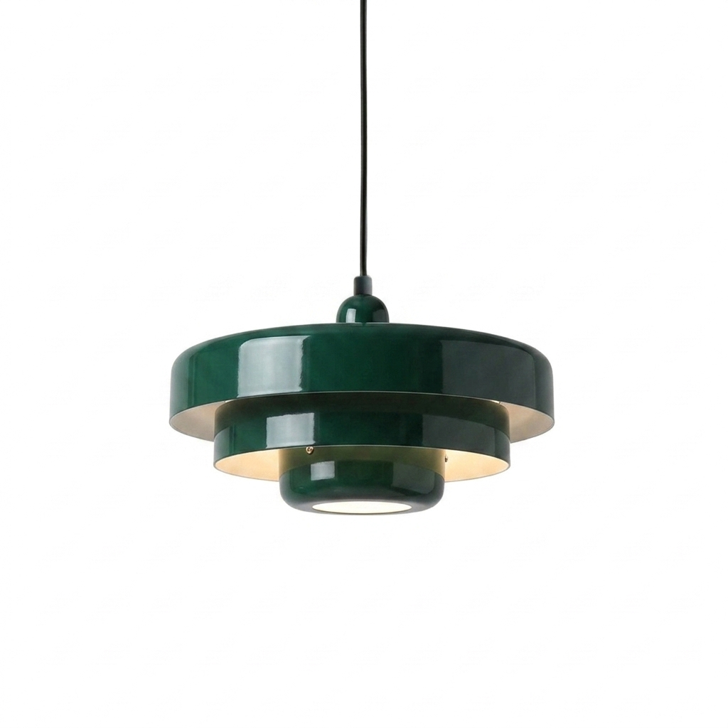 Pendellampa Skivdesign i Metall | Dekorativ Skärm i Macaron-Färger | E27 3000K Varmt Ljus | Vardagsrum