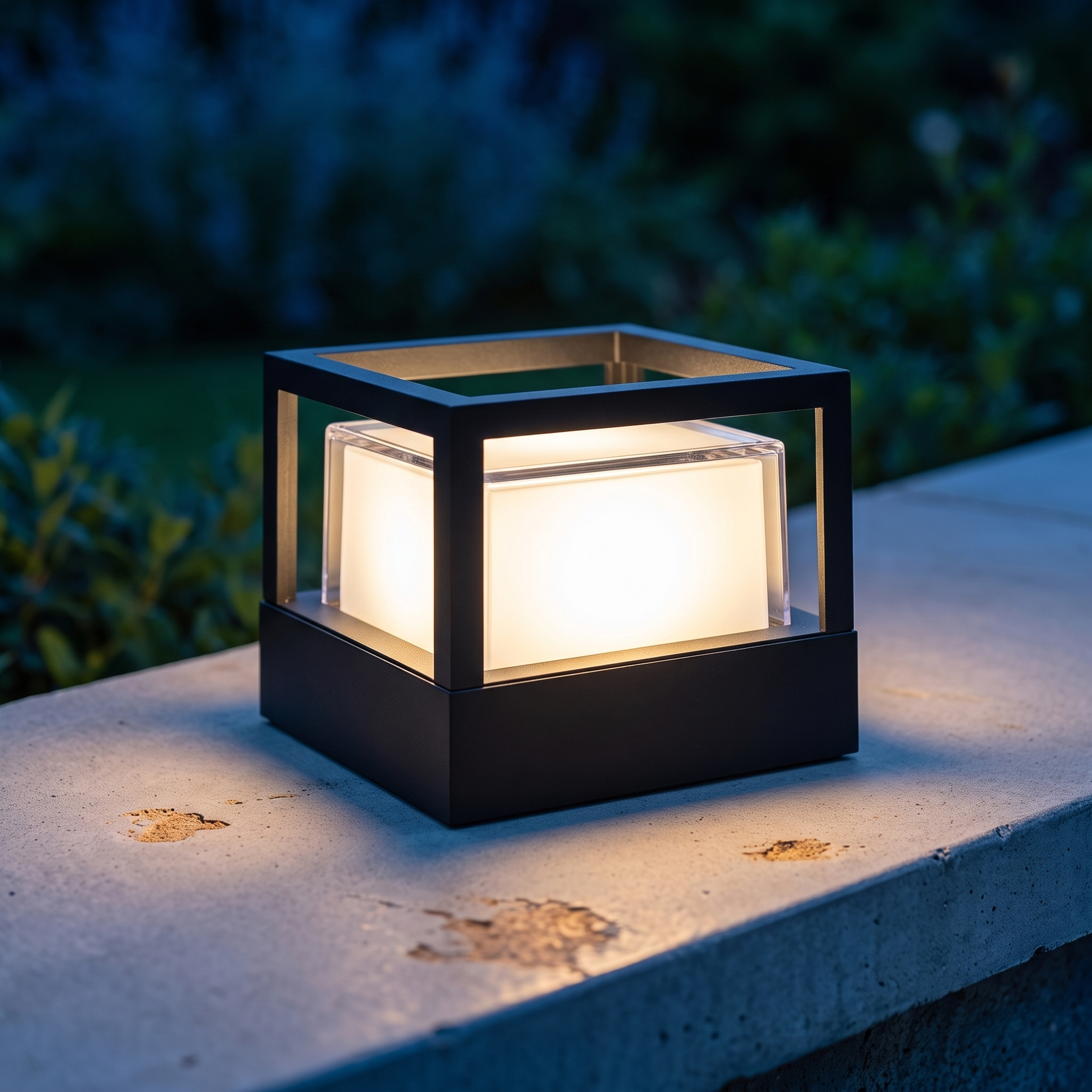 Marklampa Utomhus Cylinder LED | Industriell Aluminium Vattentät | Gräsmatta & Gång | Svart