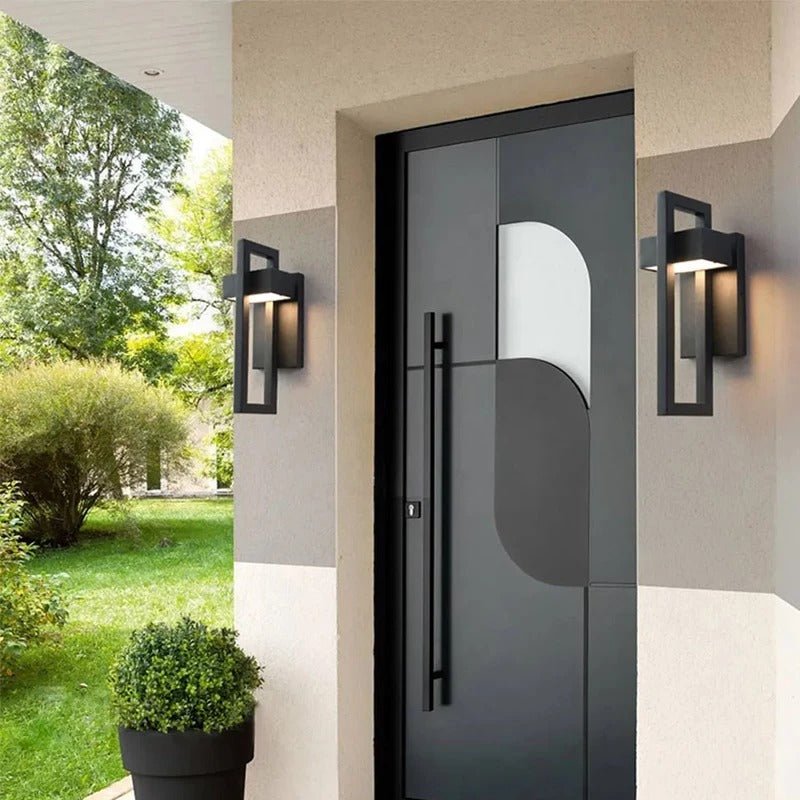 Utomhusvägglampa Skandinavisk LED | Geometrisk Aluminium 12W | Vattentät | Varmvitt & Kallvitt