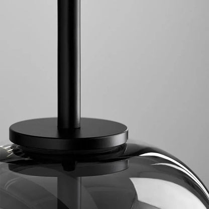 Pendelleuchte aus rauchgrauem Glas | Minimalistisches Design | 1 oder 3 Leuchten | Warmweiß, Weiß oder Dimmbar LED