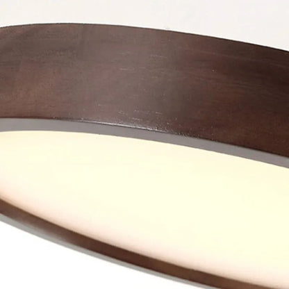 Deckenleuchte LED in Walnuss | Geometrische Aufbauleuchte aus Holz und Acryl | 3 Formen | Weißes oder Warmweißes Licht