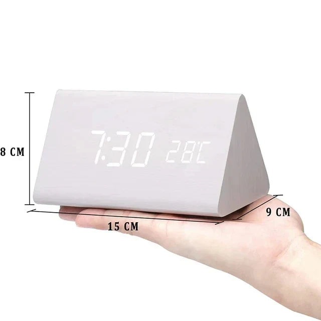 Minimalistisk LED-väckarklocka i skandinavisk stil