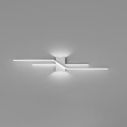 LED-vägglampa som lugnt ljusstreck i modernt hem