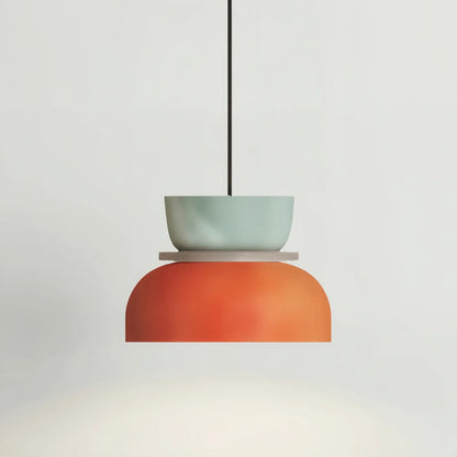 Pendelleuchte Color Block | Farbiger Acrylschirm & Aluminium | E27-Fassung | Wohnzimmer & Essbereich