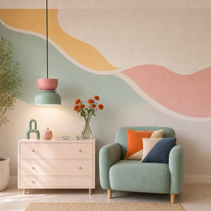 Pendelleuchte Color Block | Farbiger Acrylschirm & Aluminium | E27-Fassung | Wohnzimmer & Essbereich