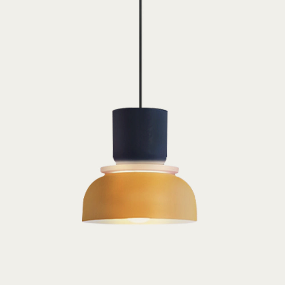 Pendelleuchte Color Block | Farbiger Acrylschirm & Aluminium | E27-Fassung | Wohnzimmer & Essbereich