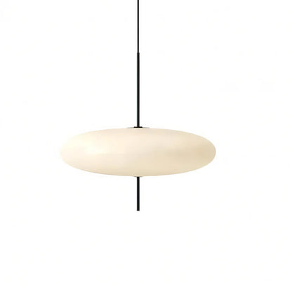 Tellerförmige Pendelleuchte aus Acryl & Metall | Runder Schirm 50 cm | E27 Verstellbares Kabel | Wohnzimmer & Essbereich