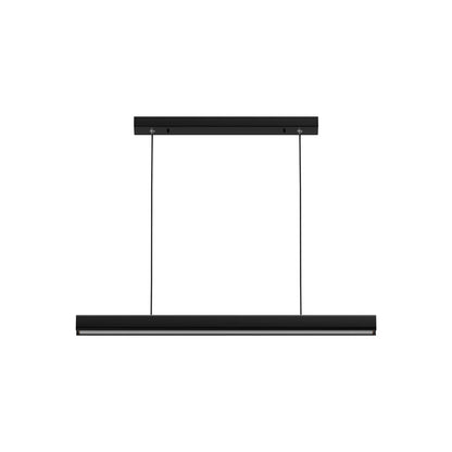 Lineare LED-Pendelleuchte aus Aluminium & Walnuss | Stufenlos dimmbar | Höhenverstellbar | Küche & Esstisch
