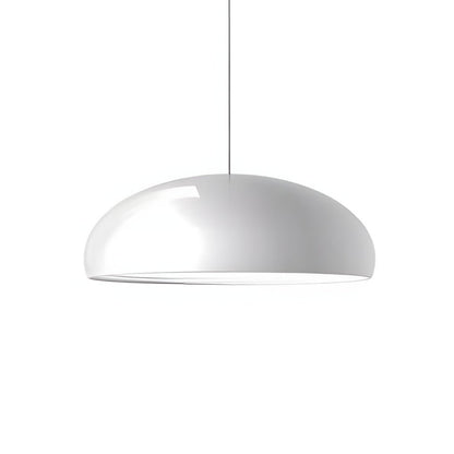 Metall-Schalen-Pendelleuchte | Farbenfrohe Kuppel aus Metall & Acryl | E27-LED-Fassung | Essbereich & Küche