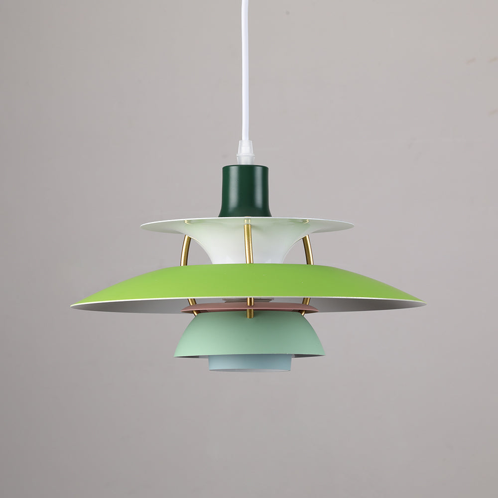 Pendellampa Macaron | Metallskärm i 15 Färger | Varmvit eller Vit E27 | 30–50 cm