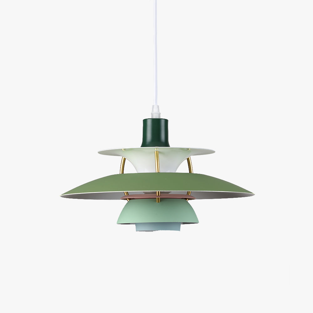 Pendellampa Macaron | Metallskärm i 15 Färger | Varmvit eller Vit E27 | 30–50 cm