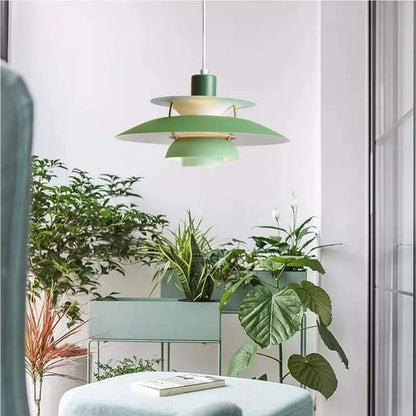 Pendellampa Macaron | Metallskärm i 15 Färger | Varmvit eller Vit E27 | 30–50 cm