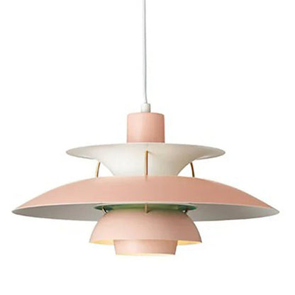 Pendellampa Macaron | Metallskärm i 15 Färger | Varmvit eller Vit E27 | 30–50 cm