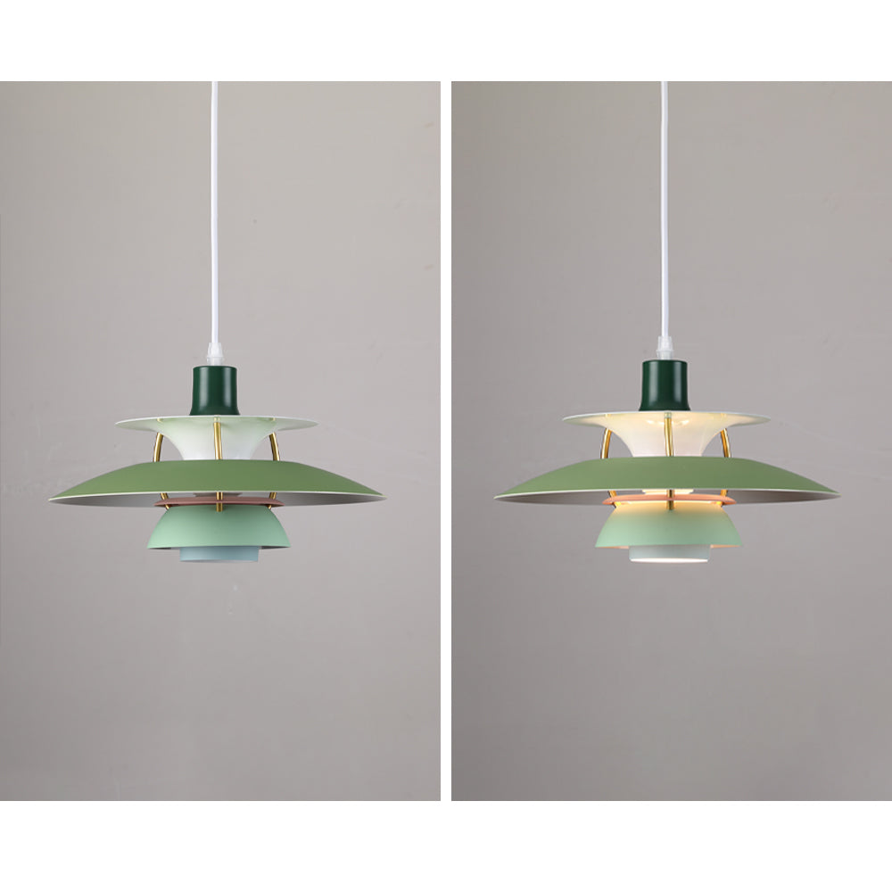 Pendellampa Macaron | Metallskärm i 15 Färger | Varmvit eller Vit E27 | 30–50 cm