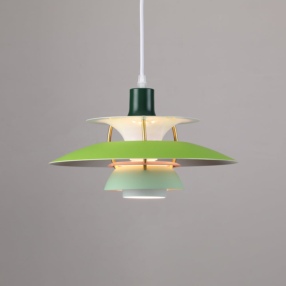Pendellampa Macaron | Metallskärm i 15 Färger | Varmvit eller Vit E27 | 30–50 cm