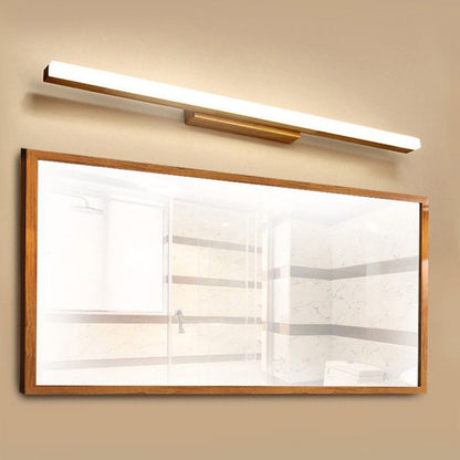 Spiegelleuchte aus Metall und Acryl | Lineares LED-Design | Badezimmer und Schlafzimmer