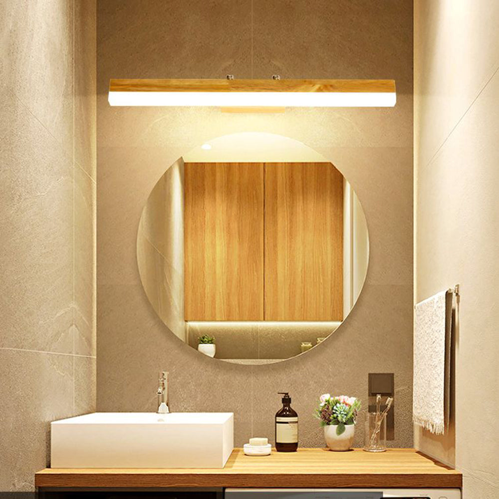 Spiegelleuchte aus Metall und Acryl | Lineares LED-Design | Badezimmer und Schlafzimmer