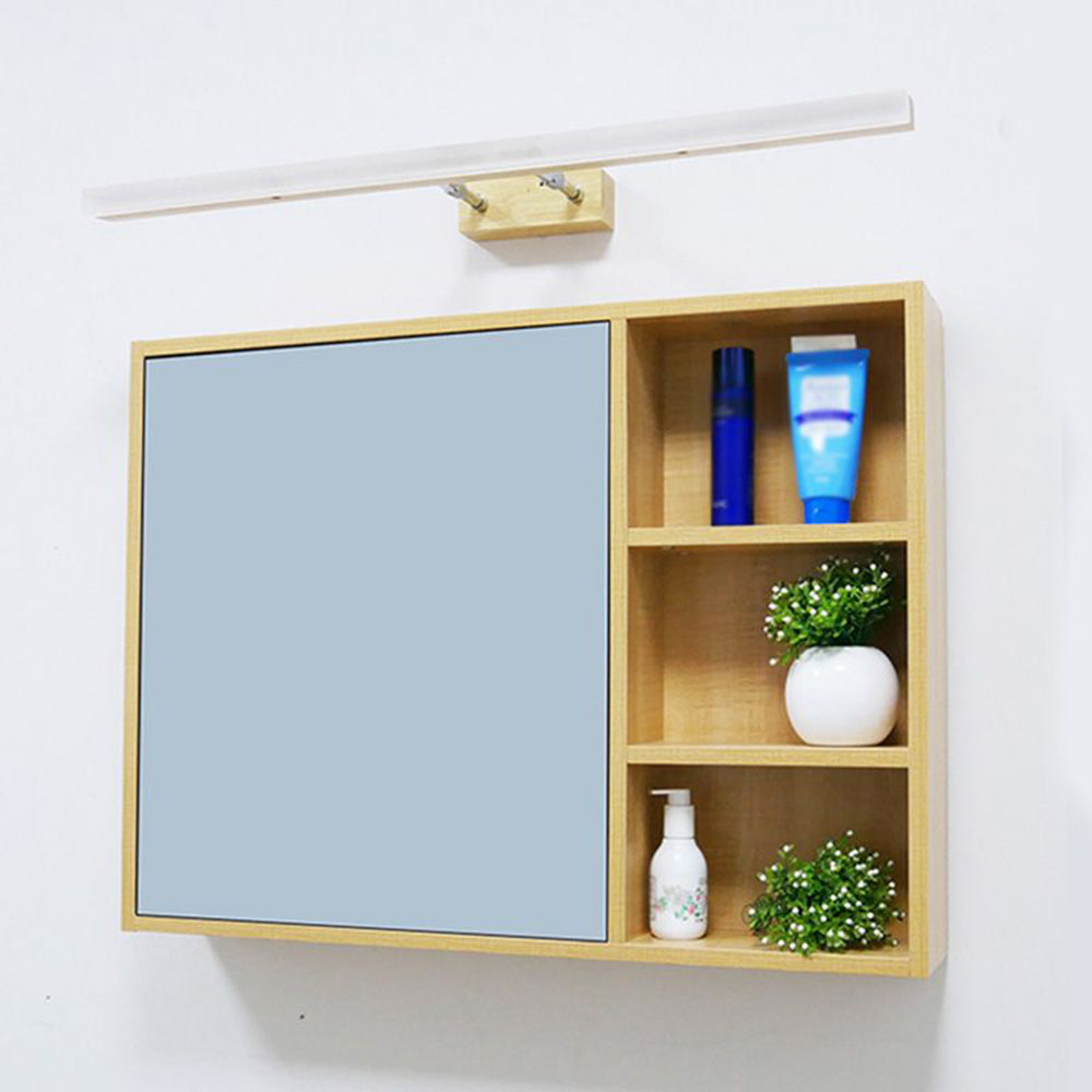 Spiegelleuchte aus Metall und Acryl | Lineares LED-Design | Badezimmer und Schlafzimmer