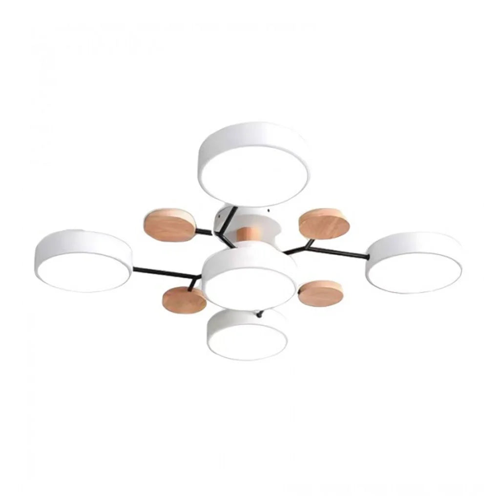 Molekulare LED-Deckenleuchte im Macaron-Design | Mehrkugelig Weiß Grün Grau | Dreifarbiges Licht | Wohnzimmer & Schlafzimmer