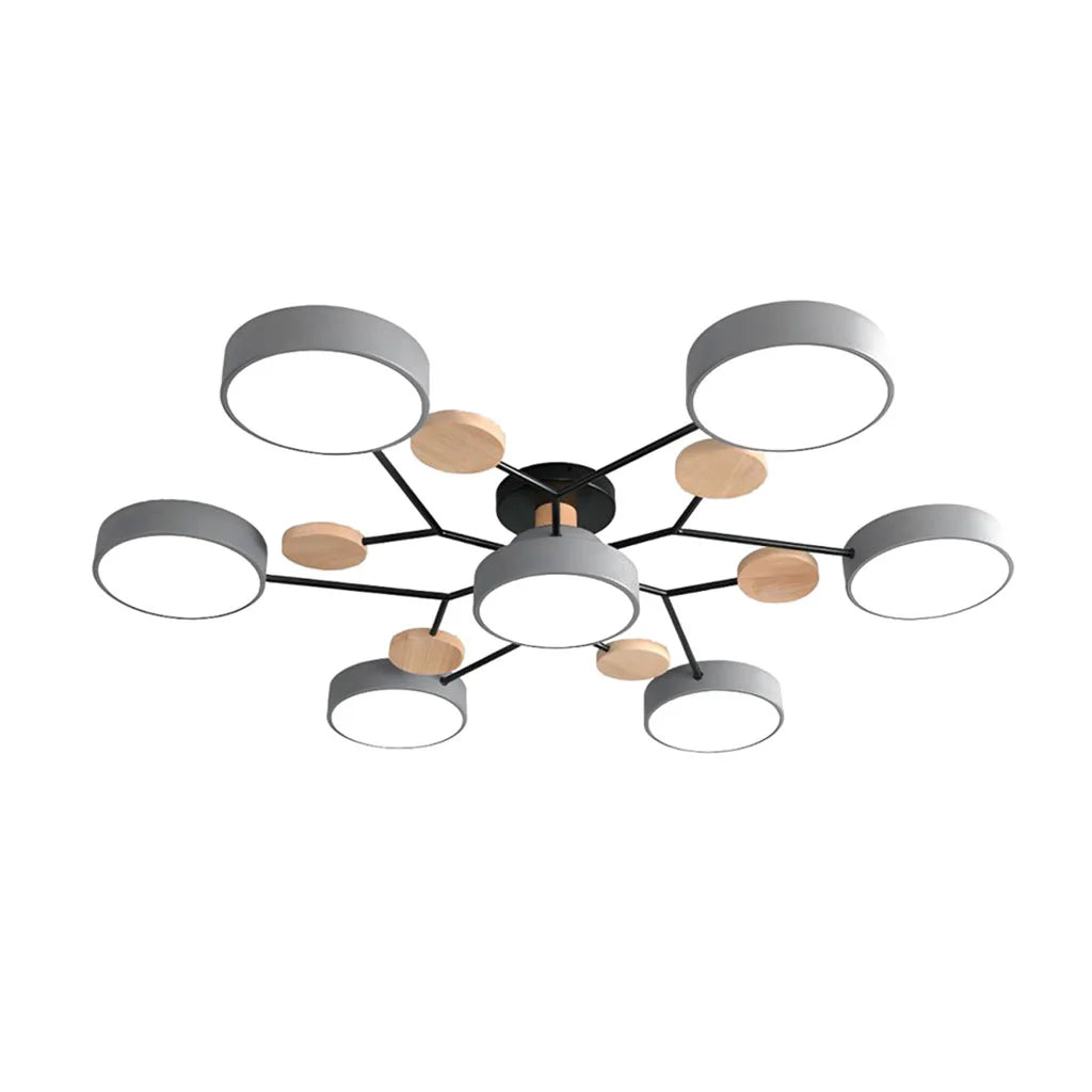 Molekulare LED-Deckenleuchte im Macaron-Design | Mehrkugelig Weiß Grün Grau | Dreifarbiges Licht | Wohnzimmer & Schlafzimmer