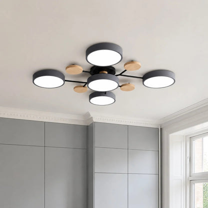 Molekulare LED-Deckenleuchte im Macaron-Design | Mehrkugelig Weiß Grün Grau | Dreifarbiges Licht | Wohnzimmer & Schlafzimmer