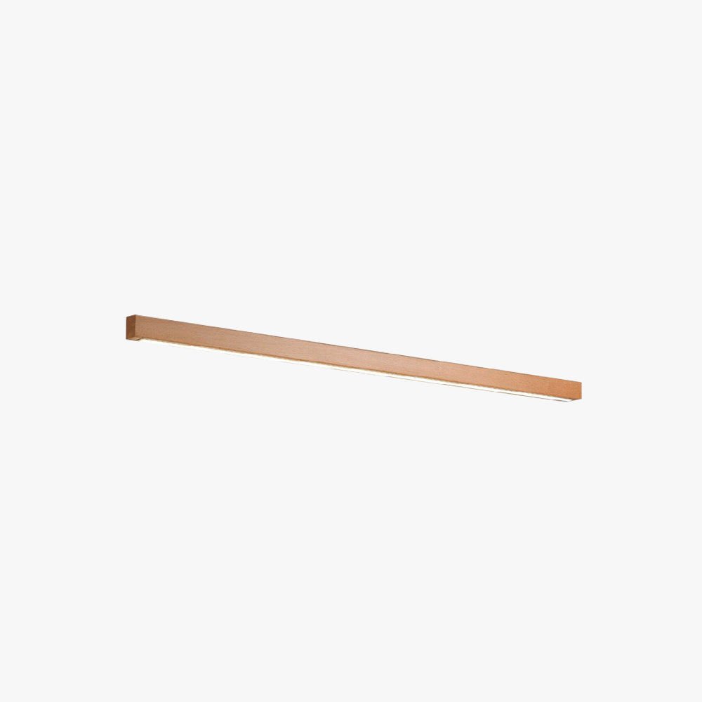 Wandleuchte aus Holz und Acryl | Lineare LED | Japandi-Design