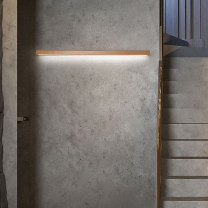 Wandleuchte aus Holz und Acryl | Lineare LED | Japandi-Design