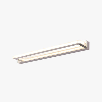 Wandleuchte aus Metall und PC | Rechteckige LED | Badezimmer und Schlafzimmer