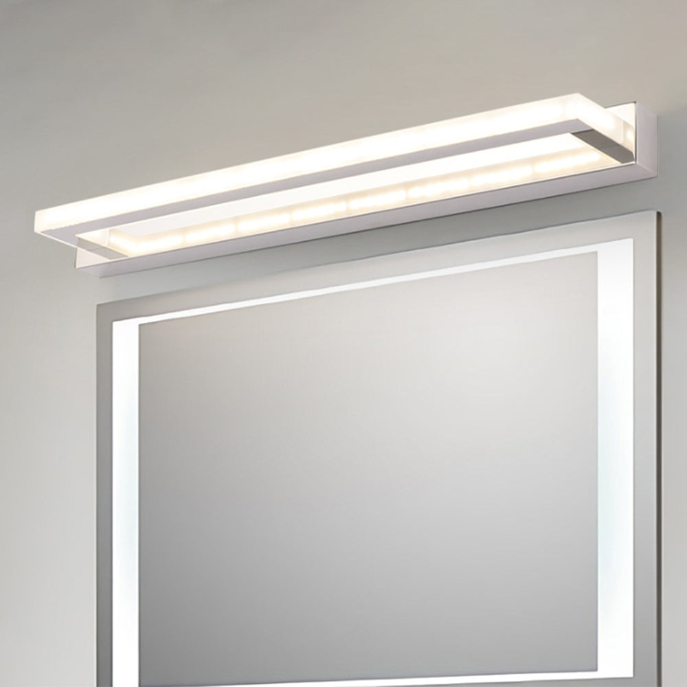 Wandleuchte aus Metall und PC | Rechteckige LED | Badezimmer und Schlafzimmer